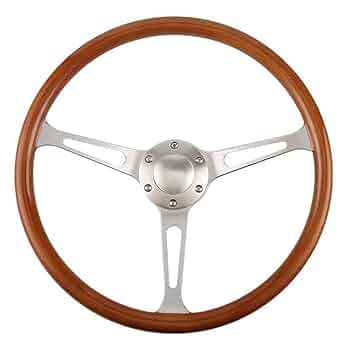 ウッド アルミ 3本スポーク ステアリング Amazon | No.1 Racing ウッド ステアリング 直径380 mm 15インチ